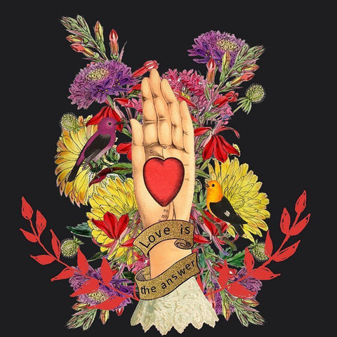 Love Is the Answer Gold Ornate Wood Framed Art Print with Double Matting by Brothers, Erika C.