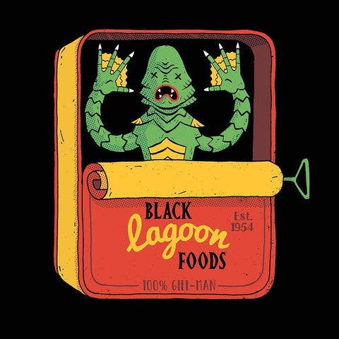 Tinned Creature White Modern Wood Framed Art Print with Double Matting by Buxton, Michael