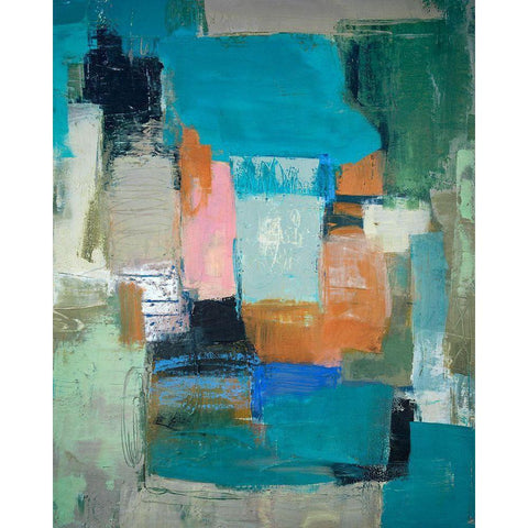 Andiamo aTorretta White Modern Wood Framed Art Print by Balbinot, Brigitte