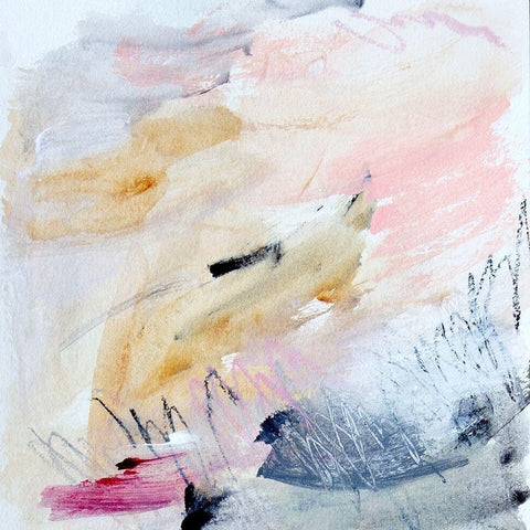 Gestures No. 3 White Modern Wood Framed Art Print with Double Matting by Bainbridge, Hope