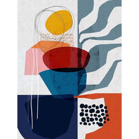 Planted Black Modern Wood Framed Art Print with Double Matting by Banerjee, Ishita