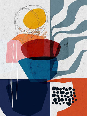Planted White Modern Wood Framed Art Print with Double Matting by Banerjee, Ishita