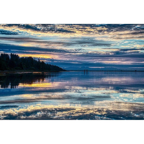 Lavender Morning Black Modern Wood Framed Art Print by Burdick, Chuck