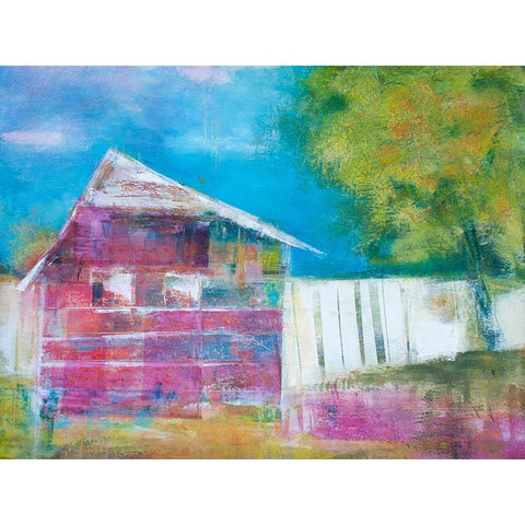 Checker Samâ€™s Place White Modern Wood Framed Art Print by Beer, Pamela K.