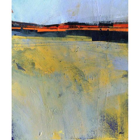 Ground Mist Black Modern Wood Framed Art Print by Bailey, Paul