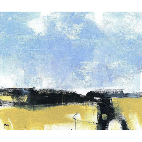 High Contrast Black Modern Wood Framed Art Print with Double Matting by Bailey, Paul