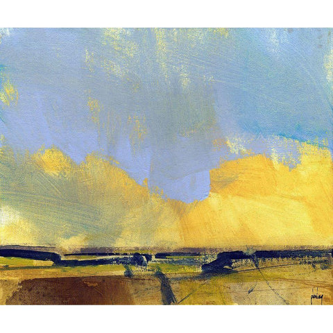Shire No. 3 Black Modern Wood Framed Art Print with Double Matting by Bailey, Paul