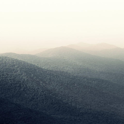 Sunrise, Smoky Mountains Black Modern Wood Framed Art Print by Bell, Nicholas