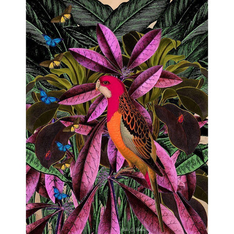 Tropical Jungle No. 2 Gold Ornate Wood Framed Art Print with Double Matting by Brothers, Erika C.
