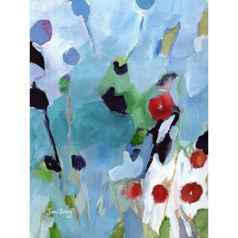 Rose Hips at Christmas Black Modern Wood Framed Art Print by Bragg, Janel