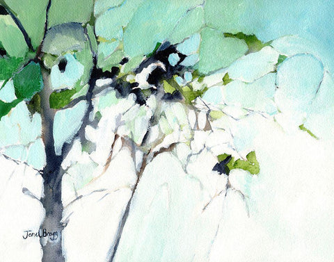 View From My Kitchen Window No. 1 Black Ornate Wood Framed Art Print with Double Matting by Bragg, Janel