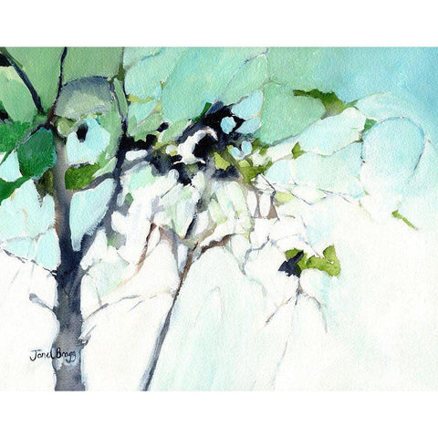 View From My Kitchen Window No. 1 White Modern Wood Framed Art Print by Bragg, Janel