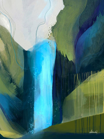 Ethereal Rainforest Black Ornate Wood Framed Art Print with Double Matting by Banerjee, Ishita