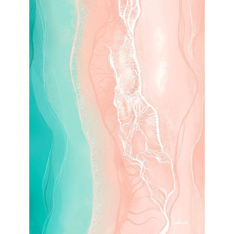 Ethereal Shore Gold Ornate Wood Framed Art Print with Double Matting by Banerjee, Ishita
