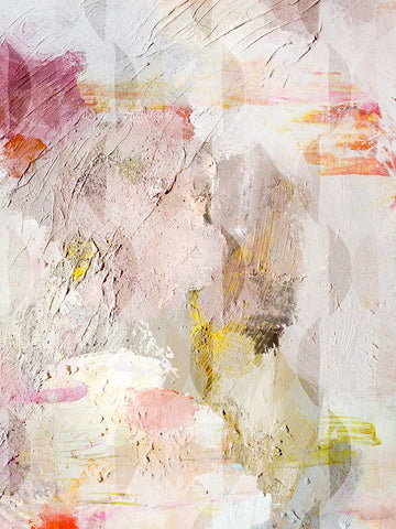 Moon Palette White Modern Wood Framed Art Print with Double Matting by Bainbridge, Hope