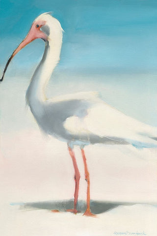 Boca Ibis Black Modern Wood Framed Art Print by Broaderick, Kathleen