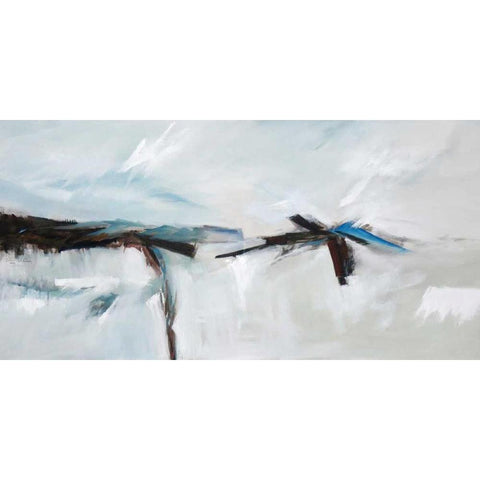 Breakthrough Black Modern Wood Framed Art Print with Double Matting by Crosby, William M.