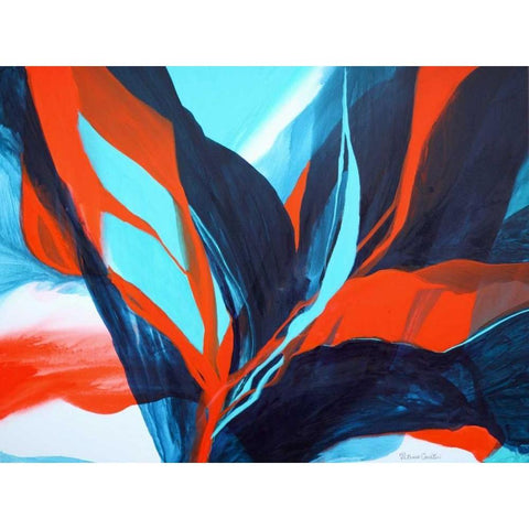 Bird of Paradise Black Modern Wood Framed Art Print by Coulter, Patricia
