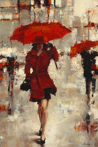 Paris Invitation White Modern Wood Framed Art Print with Double Matting by Christie, Lorraine