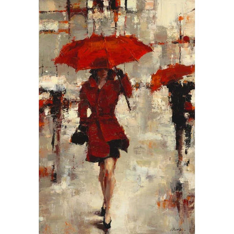 Paris Invitation Black Modern Wood Framed Art Print by Christie, Lorraine