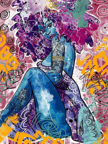 Lfe White Modern Wood Framed Art Print with Double Matting by Copeland, Justin