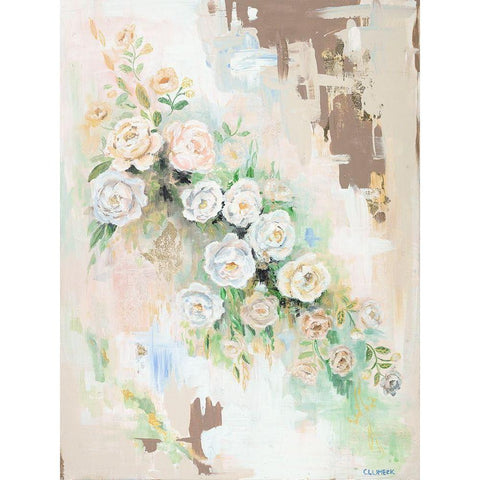 Spring Flowers White Modern Wood Framed Art Print by Clumeck, Alana