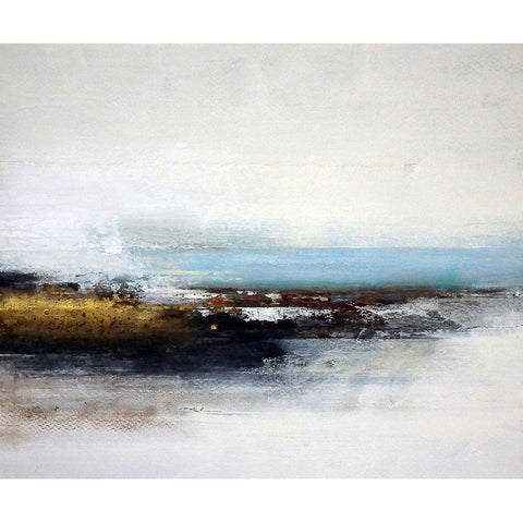 Sea Edge Black Modern Wood Framed Art Print with Double Matting by Cordes, Susan