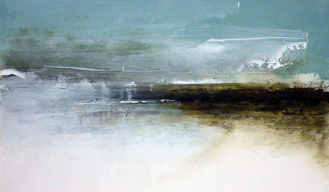 Sea Drift White Modern Wood Framed Art Print with Double Matting by Cordes, Susan