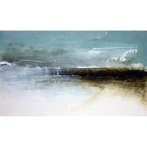 Sea Drift Black Modern Wood Framed Art Print by Cordes, Susan
