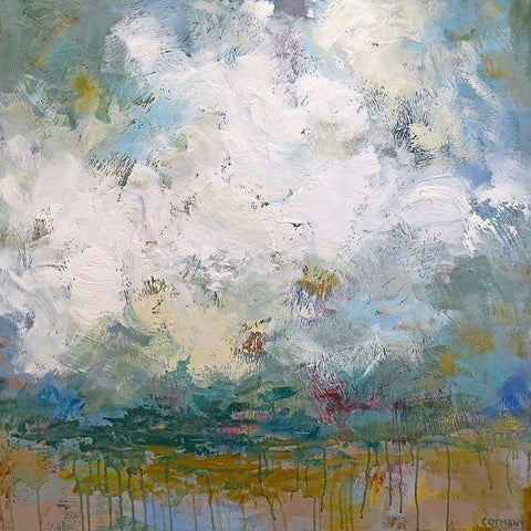 Sun, Sand, Sea and Sky Black Modern Wood Framed Art Print with Double Matting by Cormany, Claire