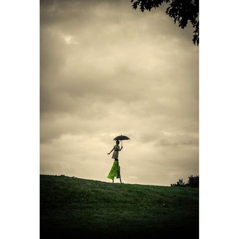 Afternoon No. 2 Black Modern Wood Framed Art Print by Corso, Stefano