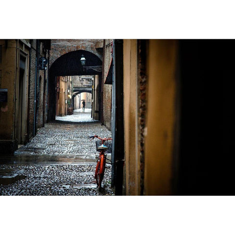 Chains Black Modern Wood Framed Art Print by Corso, Stefano