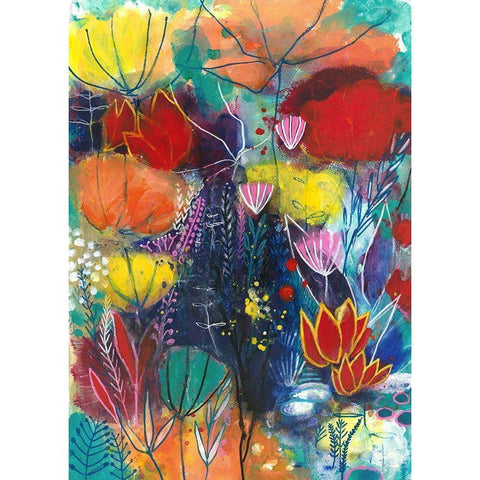 All You Need is a Garden Black Modern Wood Framed Art Print by Capri, Corina