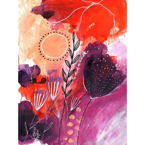 Sunny Days Gold Ornate Wood Framed Art Print with Double Matting by Capri, Corina
