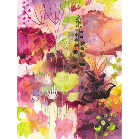 In Between Black Modern Wood Framed Art Print with Double Matting by Capri, Corina