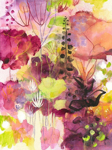 In Between Black Ornate Wood Framed Art Print with Double Matting by Capri, Corina