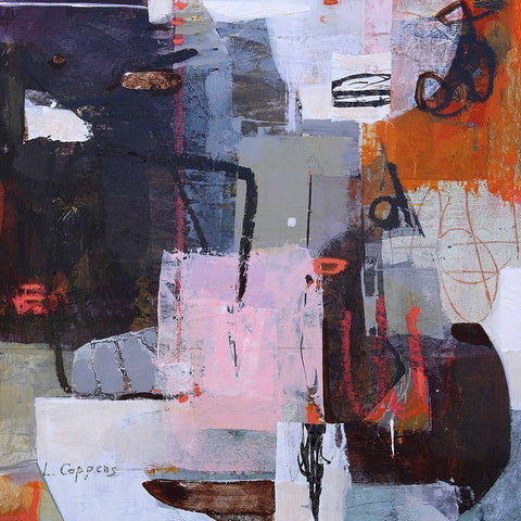 Haikyo No. 1 Black Modern Wood Framed Art Print by Coppens, Linda