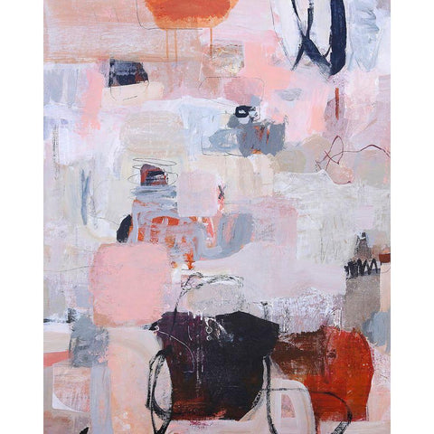 Poetry of Life No. 12 White Modern Wood Framed Art Print by Coppens, Linda