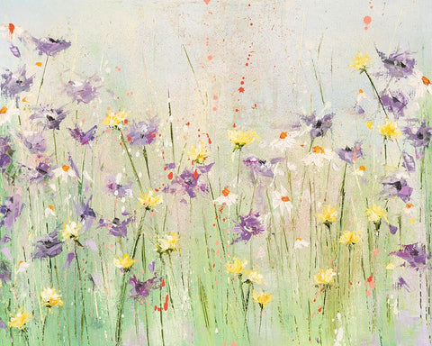 Clematis White Modern Wood Framed Art Print with Double Matting by Coghlan, Emma