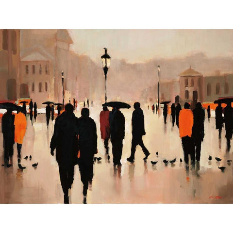 Where We Once Walked Gold Ornate Wood Framed Art Print with Double Matting by Christie, Lorraine