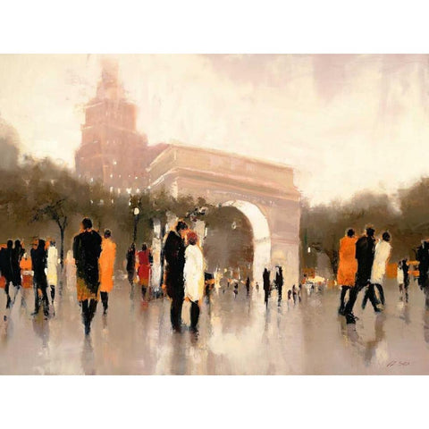 Monumental Day Gold Ornate Wood Framed Art Print with Double Matting by Christie, Lorraine