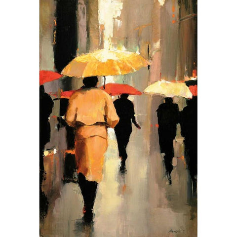 In Barcelona White Modern Wood Framed Art Print by Christie, Lorraine