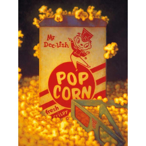 3D Popcorn Gold Ornate Wood Framed Art Print with Double Matting by Colletta, TR