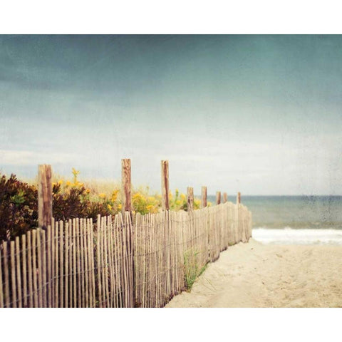 Down to the Sea White Modern Wood Framed Art Print by Cochrane, Carolyn