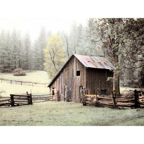 Barn near Sonora Black Modern Wood Framed Art Print by Culver, Laura