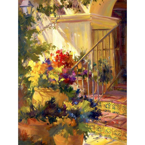 Come on In White Modern Wood Framed Art Print by Carr, Betty