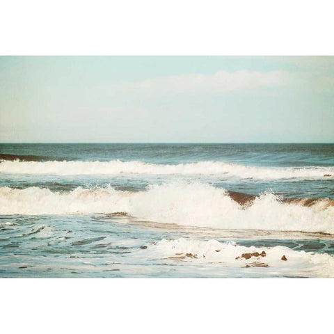 Flowing Sea Black Modern Wood Framed Art Print by Cochrane, Carolyn