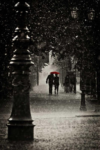 Fragments of Water White Modern Wood Framed Art Print with Double Matting by Corso, Stefano