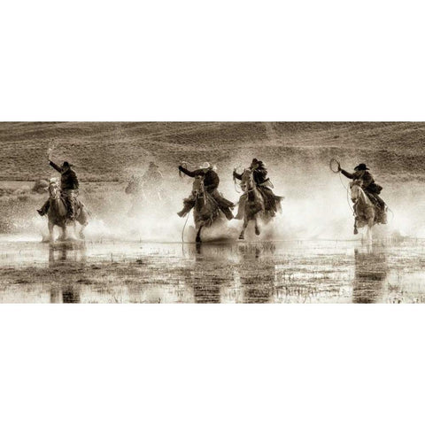 Splash Dance II Black Modern Wood Framed Art Print with Double Matting by Dearing, Lisa