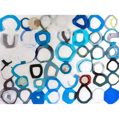 Evolutions Black Modern Wood Framed Art Print by Duffy, Naomi Taitz